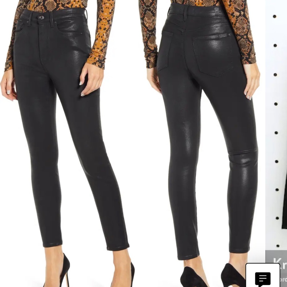 7 FOR ALL MANKIND SKINNY SHIMMER JEANS